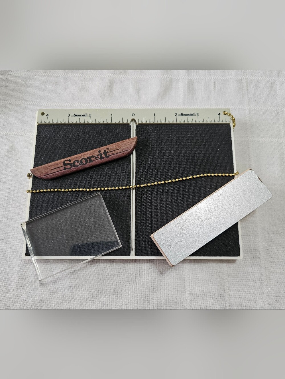 Scrapbooking Scor-it Scoring Board Kit in Black and White with Accessories